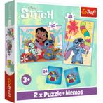 Trefl: Stitch 2 Puzzels + Memo NIEUW, ., Nieuw, Ophalen of Verzenden, .