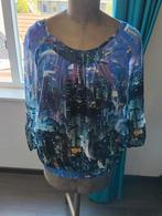 Blauwe Top met Skyline Print - Maat XL, NED, Blauw, Maat 42/44 (L), Ophalen of Verzenden, NED