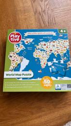Play live puzzel worldmap puzzle (50 stukjes), Ophalen of Verzenden, 10 tot 50 stukjes, Zo goed als nieuw