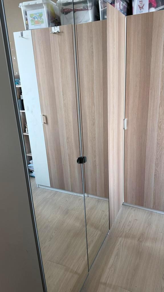 IKEA PAX Kast 210x200x60 - Spiegeldeur, Huis en Inrichting, Kasten | Kledingkasten, Zo goed als nieuw, 200 cm of meer, 150 tot 200 cm