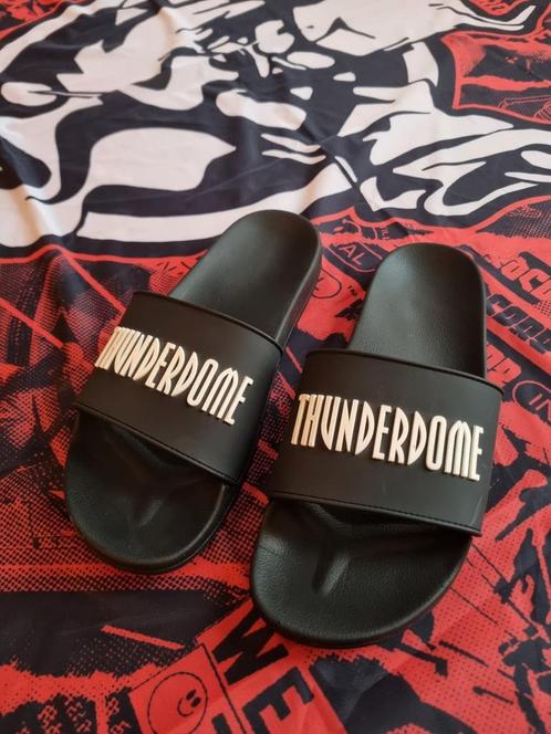 Thunderdome badeslippers maat 45 Hardcore, Kleding | Heren, Badmode en Zwemkleding, Overige maten, Zwart, Verzenden