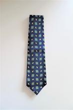 Stropdas Donkerblauw Motief (3494), Blauw, Hemley, Ophalen of Verzenden, Zo goed als nieuw