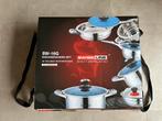 Swiss Line Pannenset - Nieuw in doos, Huis en Inrichting, Keuken | Potten en Pannen, Ophalen of Verzenden, Nieuw, Rvs, Pannenset