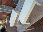 Te koop 2 leuke vensterbank bankjes, Tuin en Terras, Ophalen, Zo goed als nieuw, Hout