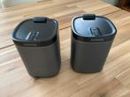 Zgan zwarte sonos play 1 speakerset + muurbeugel, Onbekend, Ophalen of Verzenden, Zo goed als nieuw, Sonos