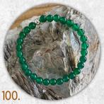 🦋MJB Armband nr: 100 Groene Onyx halfedelsteen 16 cm, Sieraden, Tassen en Uiterlijk, Armbanden, Overige materialen, Nieuw, Ophalen of Verzenden