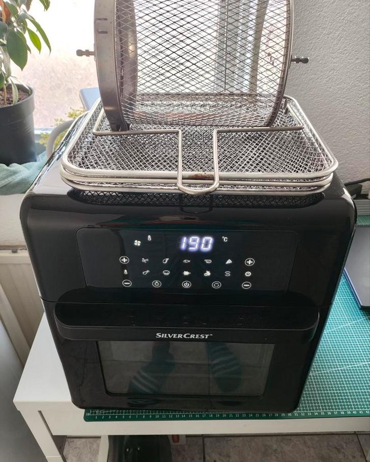 Silvercrest Airfryer - hetelucht friteuse 1800 watt, Witgoed en Apparatuur, Airfryers, Zo goed als nieuw, Airfryer XXL, 1500 gram of meer