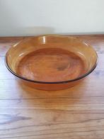 Arcorac Sierra France schaal - okergeel - diameter: 28 cm, Ophalen of Verzenden, Glas, Overige stijlen, Schaal of Schalen