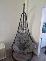 Schommelstoel Hangstoel, Huis en Inrichting, Stoelen, Zwart, Ophalen of Verzenden, Zo goed als nieuw, Metaal