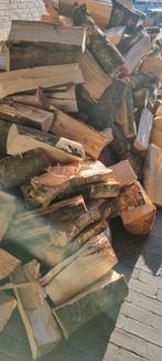 Gekloofd Haardhout Eiken-Beuken-Berken (40cm) € 90 per m3, 6 m³ of meer, Ophalen of Verzenden, Beukenhout, Stammen