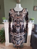 K-Design K Design zwart bruin beige jurk M 38 40 Gratis Verz, Maat 38/40 (M), Verzenden, Zwart, Zo goed als nieuw