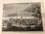 gravure Breda zoals de stadt omtrent jaar 1560,  1743, Antiek en Kunst, Kunst | Etsen en Gravures, Ophalen of Verzenden