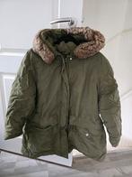 Warme winterjas maat 44, afneembare bontkraag, Ophalen of Verzenden, Zo goed als nieuw, Maat 42/44 (L), Groen