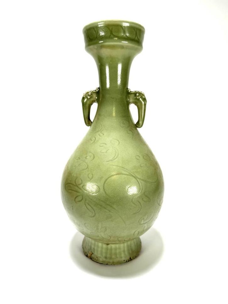 Keramische celadon vaas, Qing-dynastie, China, Antiek en Kunst, Antiek | Keramiek en Aardewerk, Ophalen of Verzenden