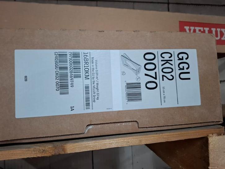 Velux Dakraam GGU CK02 - Nieuw!, Doe-het-zelf en Verbouw, Deuren en Horren, Nieuw, Overige typen, Minder dan 200 cm, Kunststof