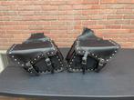 Leren zadeltassen set. Past oa op Harley Davidson Sportster, Motoren, Accessoires | Koffers en Tassen, Ophalen of Verzenden, Gebruikt