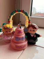Uniek setje bruid en bruidegom little people, Ophalen, Gebruikt, Speelset