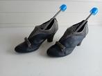 Audley London ,zgan schoenen zwart/grijs ,leer ,maat 40, Zwart, Ophalen of Verzenden, Zo goed als nieuw, Schoenen met hoge hakken
