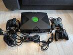 Original Xbox met 3 controllers, Spelcomputers en Games, Ophalen of Verzenden, Gebruikt, Met 2 controllers, Met games
