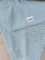 Return to Sender Plaid - Blauw/Grijs - 140x140 cm, Huis en Inrichting, Woonaccessoires | Plaids en Woondekens, Ophalen of Verzenden