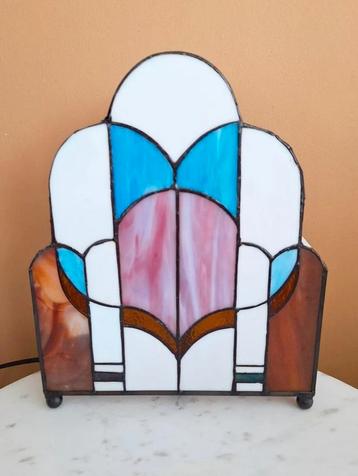 Grote Art Deco Tiffany lamp tafellamp beschikbaar voor biedingen