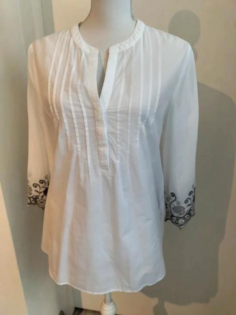 MYBC witte blouse mt 36-38, Kleding | Dames, Blouses en Tunieken, Zo goed als nieuw, Maat 36 (S), Wit, Verzenden