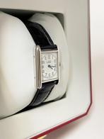 Must de Cartier Tank Quartz White Arabic Dial Zilver - Deplo