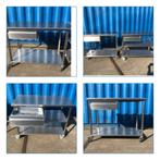 kleine mobiele rvs werktafel met lade element 3 stuks p.st, Huis en Inrichting, Keuken | Keukenelementen, Ophalen, Gebruikt, 50 tot 100 cm