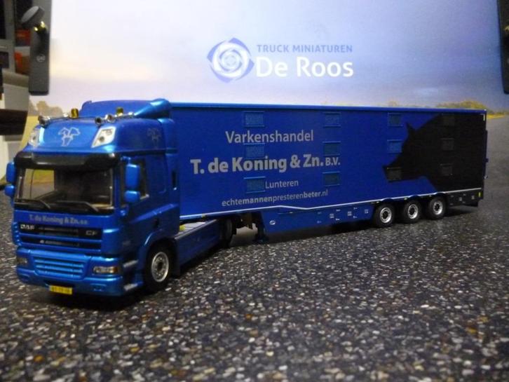 WSI DAF CF varkenshandel T. de Koning & Zn., Hobby en Vrije tijd, Modelauto's | 1:50, Nieuw, Bus of Vrachtwagen, Wsi, Ophalen of Verzenden