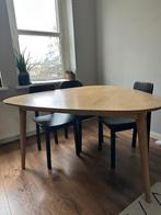 Eettafel | Massief mangohout | Driehoek, Ophalen, Zo goed als nieuw, Vijf personen of meer, Rechthoekig