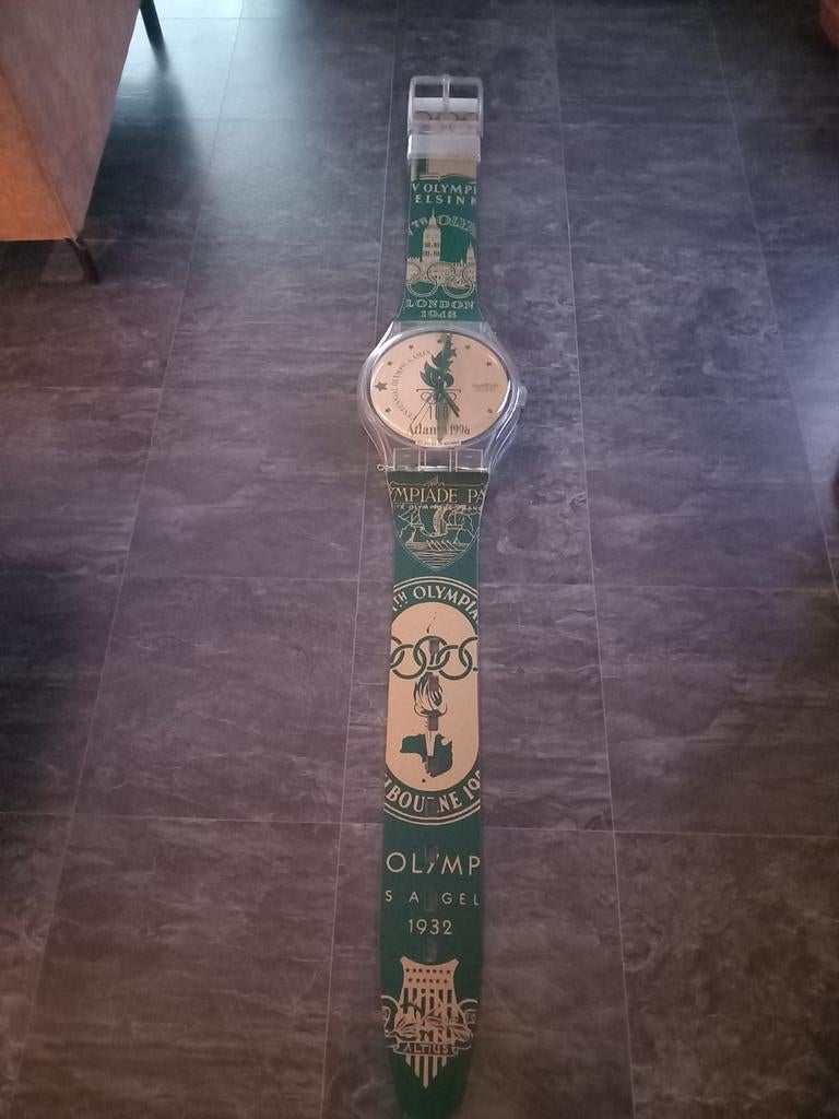 Swatch horloge Olympic Games wand horloge Collectors item., Verzamelen, Complete verzamelingen en Collecties, Ophalen of Verzenden