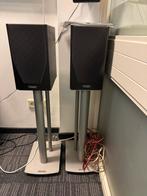Betrouwbare mission  bookshelf speakers luid incl stancettes, Audio, Tv en Foto, Luidsprekers, Gebruikt, 60 tot 120 watt, Front, Rear of Stereo speakers
