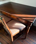 Houte tafel met 4 stoelen., Antiek en Kunst, Ophalen of Verzenden