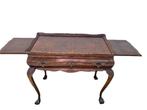 antieke chippendale theetafel met lade en uitschuifbaar 1920, Antiek en Kunst, Ophalen