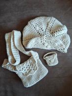 Set baret-tas-portemonneetje beige (voor het goede doel), Ophalen of Verzenden, Nieuw, Handgemaakt