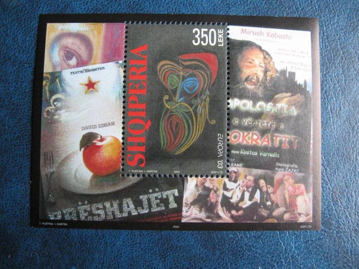 CEPT-Europa, blokje ALBANIE, 2003, postfris,, Postzegels en Munten, Postzegels | Thematische zegels, Postfris, Overige thema's
