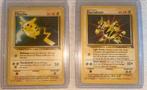 #4 Pikachu & #2 Electabuzz 1999 WOTC Black Star Movie Promo, Ophalen of Verzenden, Gebruikt, Meerdere kaarten