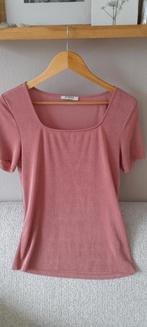 Oud rose shirtje / t - shirt van pieces, maat M/L, Ophalen of Verzenden, Roze, Zo goed als nieuw, Korte mouw