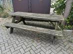 Picknick tafel 220x150cm tuintafel bank, Tuin en Terras, Ophalen, Gebruikt, Rechthoekig, Hout