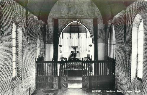 (378-322-047) Nisse Interieur Ned Herv Kerk, Verzamelen, Ansichtkaarten | Nederland, Zeeland, Verzenden