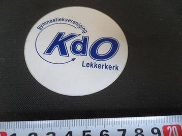 sticker lekkerkerk gymnastiekvereniging KdO beschikbaar voor biedingen