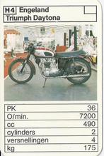 H4 motorkaartje triumph daytona engeland, Verzenden, Zo goed als nieuw, Motoren