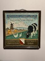 4 Cloisonne tegels Porceleyne Fles bankenserie, Antiek en Kunst, Antiek | Wandborden en Tegels, Ophalen of Verzenden