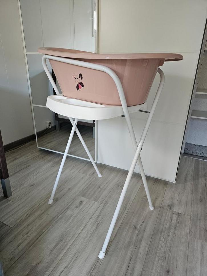 Babybadje met Standaard - Complete Set!, Kinderen en Baby's, Badjes en Verzorging, Gebruikt, Badje, Overige merken, Standaard