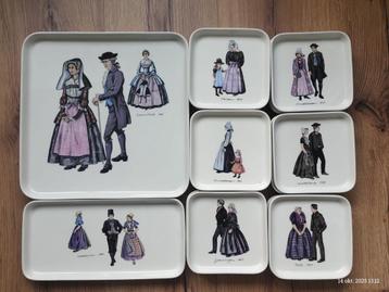 Villeroy & Boch Stepfontaines dessertborden set beschikbaar voor biedingen