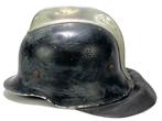Duitse 'Feuerschutz' m34 helm, Verzamelen, Ophalen of Verzenden, Landmacht, Duitsland, Helm of Baret