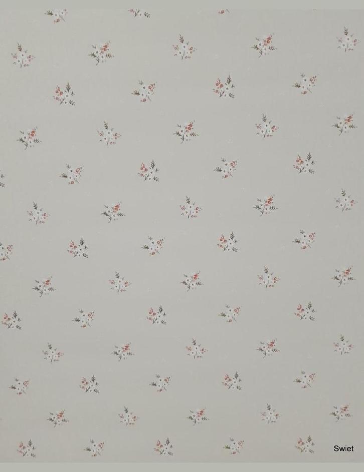 13950 beige behang bloemen roze romantisch vintage swiet, Huis en Inrichting, Stoffering | Behang, Roze, minder dan 10 m², Ophalen of Verzenden