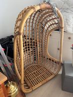 Bamboe hangstoel met haak, Huis en Inrichting, Stoelen, Ophalen, Gebruikt, Overige kleuren, Riet of Rotan