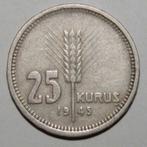 Turkije 25 Kurus 1945 - KM#880, Ophalen of Verzenden, Midden-Oosten, Losse munt