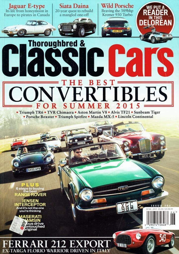 Thoroughbred & Classic 2015 nr. 6 (o.a. Maserati Khamsin), Boeken, Auto's | Folders en Tijdschriften, Gelezen, Algemeen, Verzenden